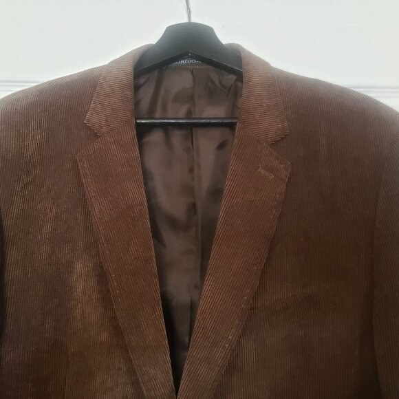 Giorgio Armani Regular Fit Corduroy Blazer. size 56 100 % cotton Italy - Picture 4 of 16